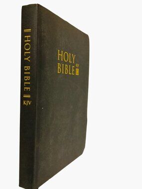 The Holy Bible King James Version Old  New Testaments Black Cover D H Brothers